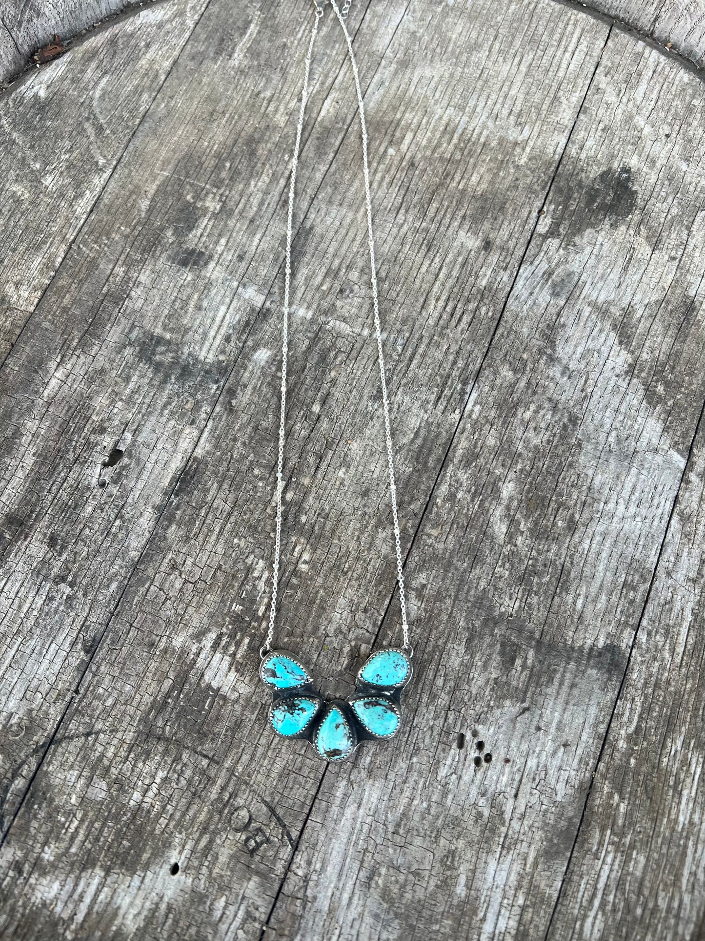 5 Stone Kingman Necklace
