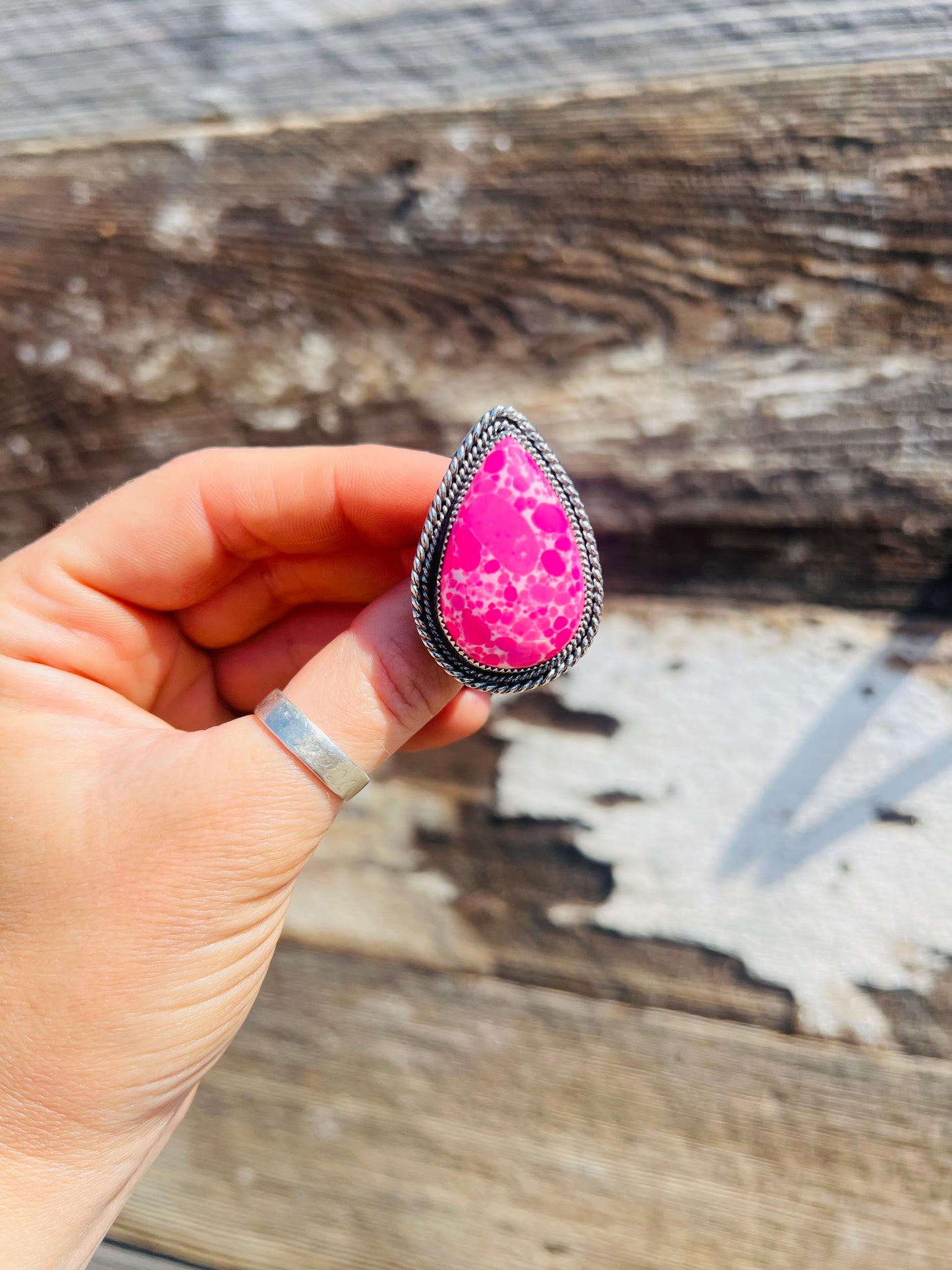 Pink Mojave Composite Ring
