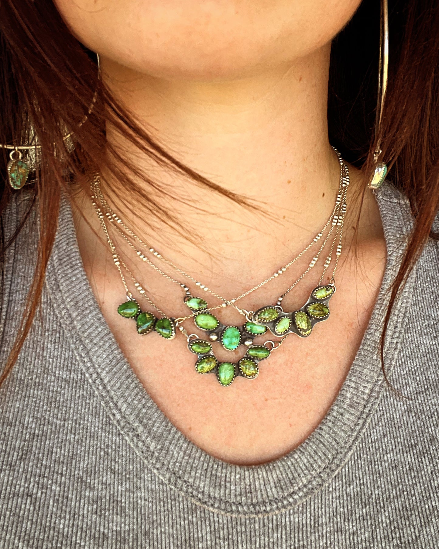 5 Stone Sonoran Mountain Turquoise Necklace