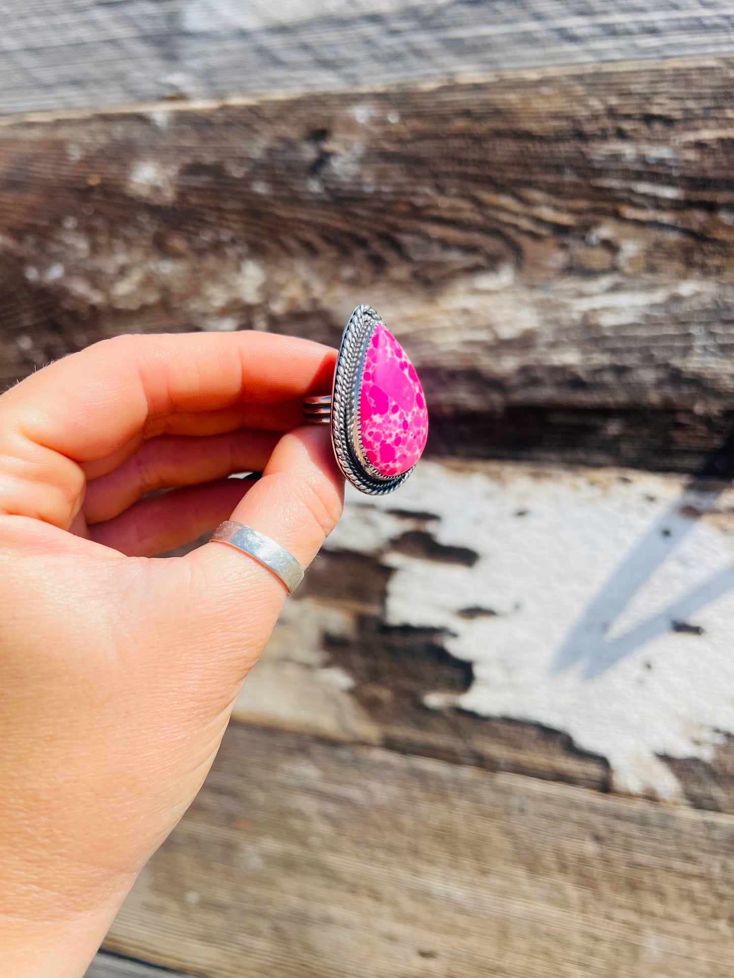 Pink Mojave Composite Ring