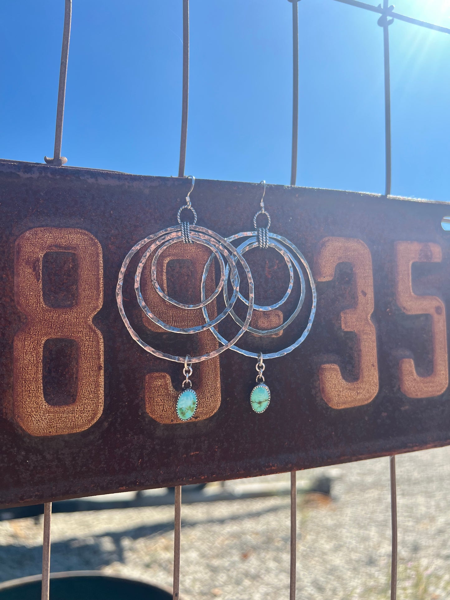 Triple Hammered Hoop