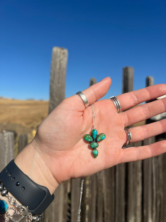 Sonoran Turquoise Cross Necklace