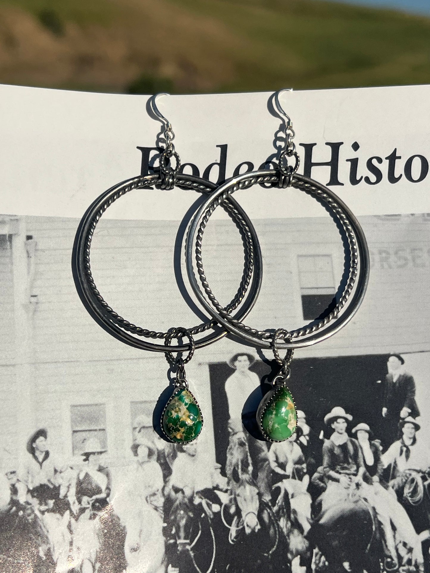 Double wrapped Rodeo History Hoops