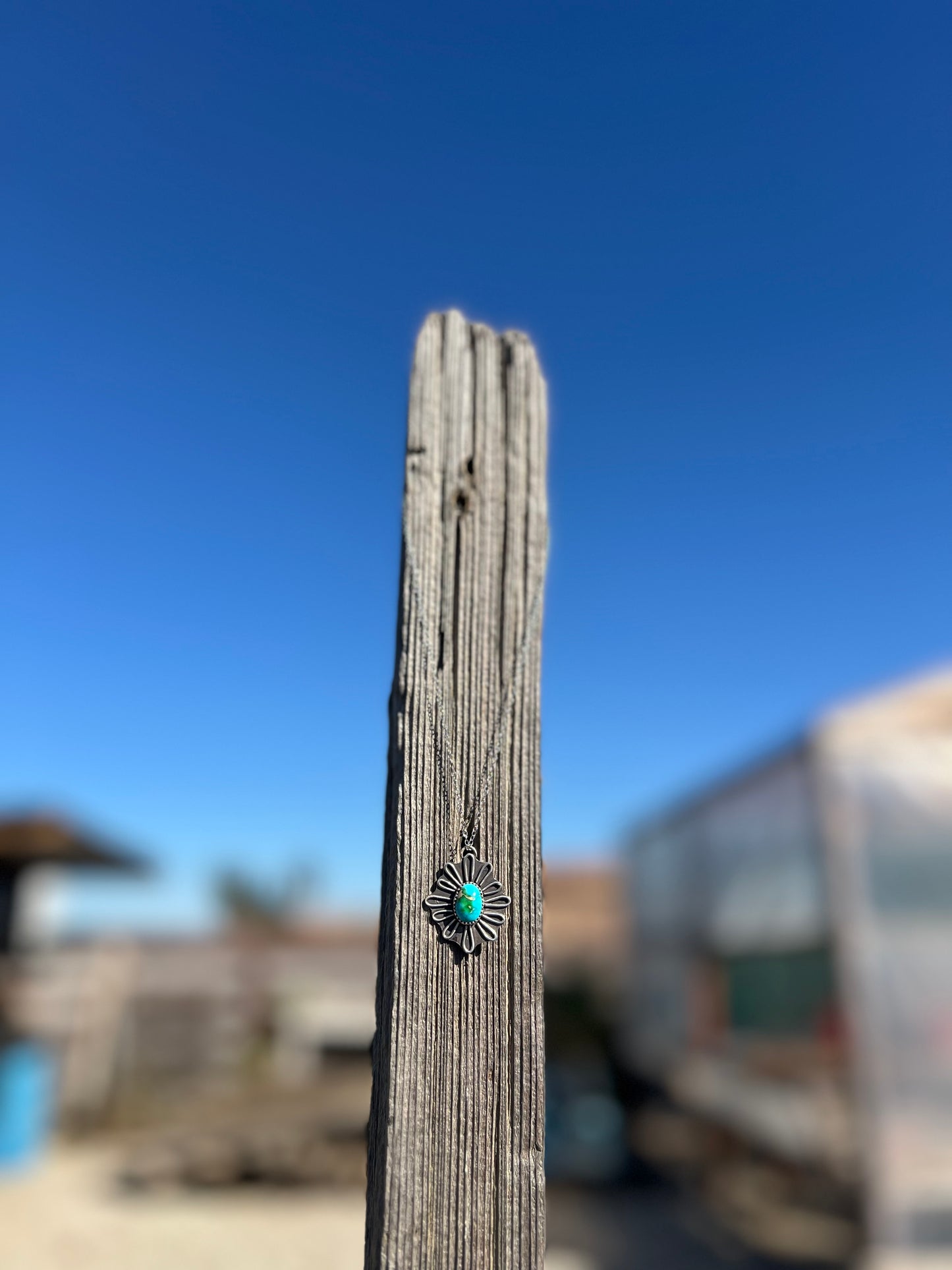 Sonoran Turquoise Flower Necklace