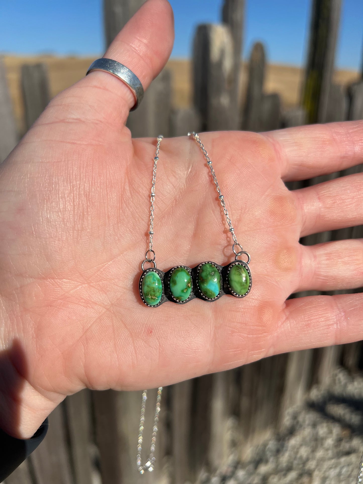 Sonoran Mountain Turquoise Bar Necklace