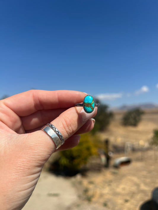 Adjustable Sonoran Turquoise Ring