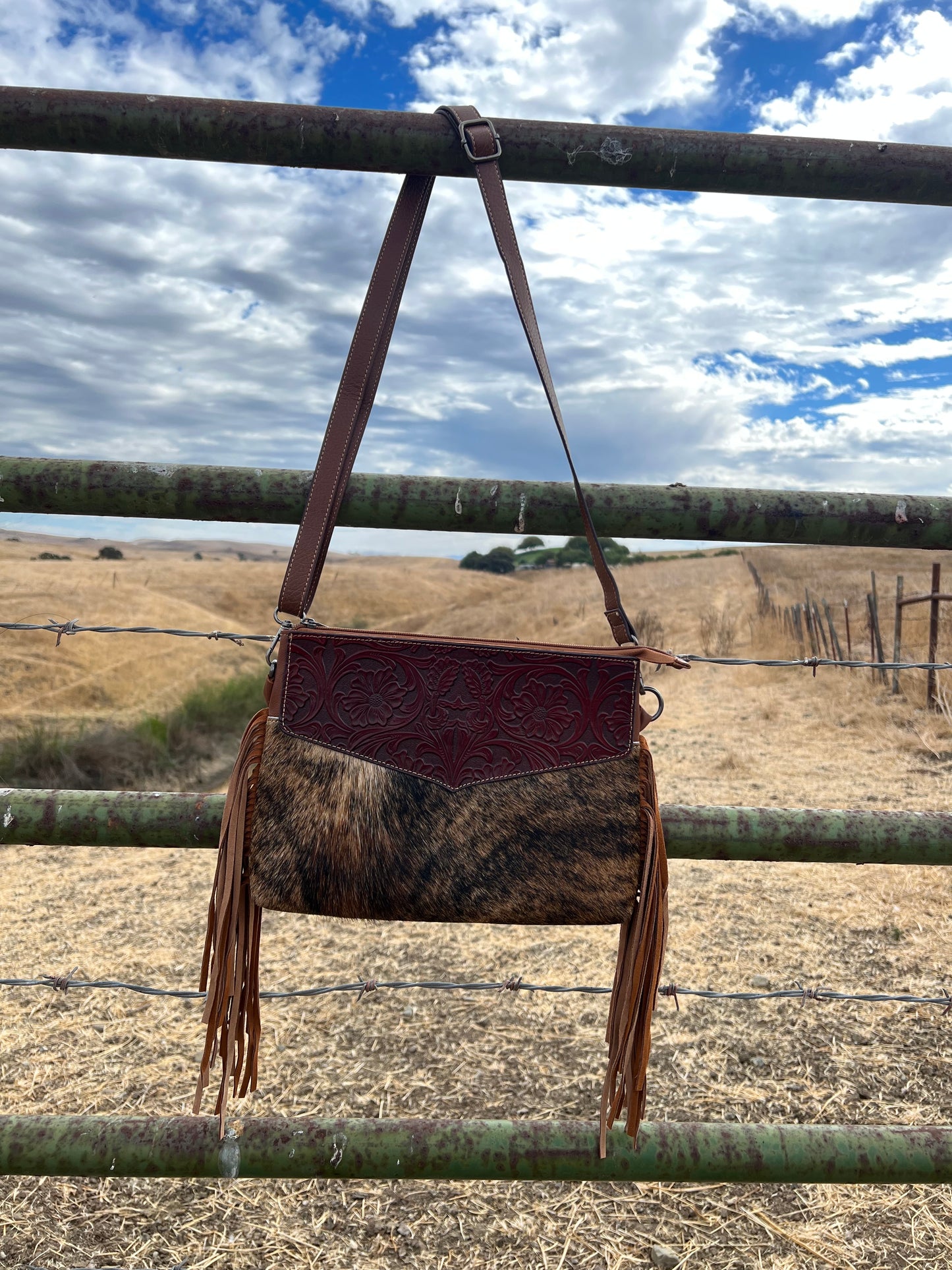 Cowhide Crossbody Bag