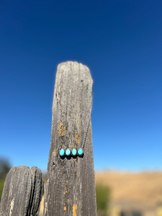 Natural Redskin Turquoise Bar