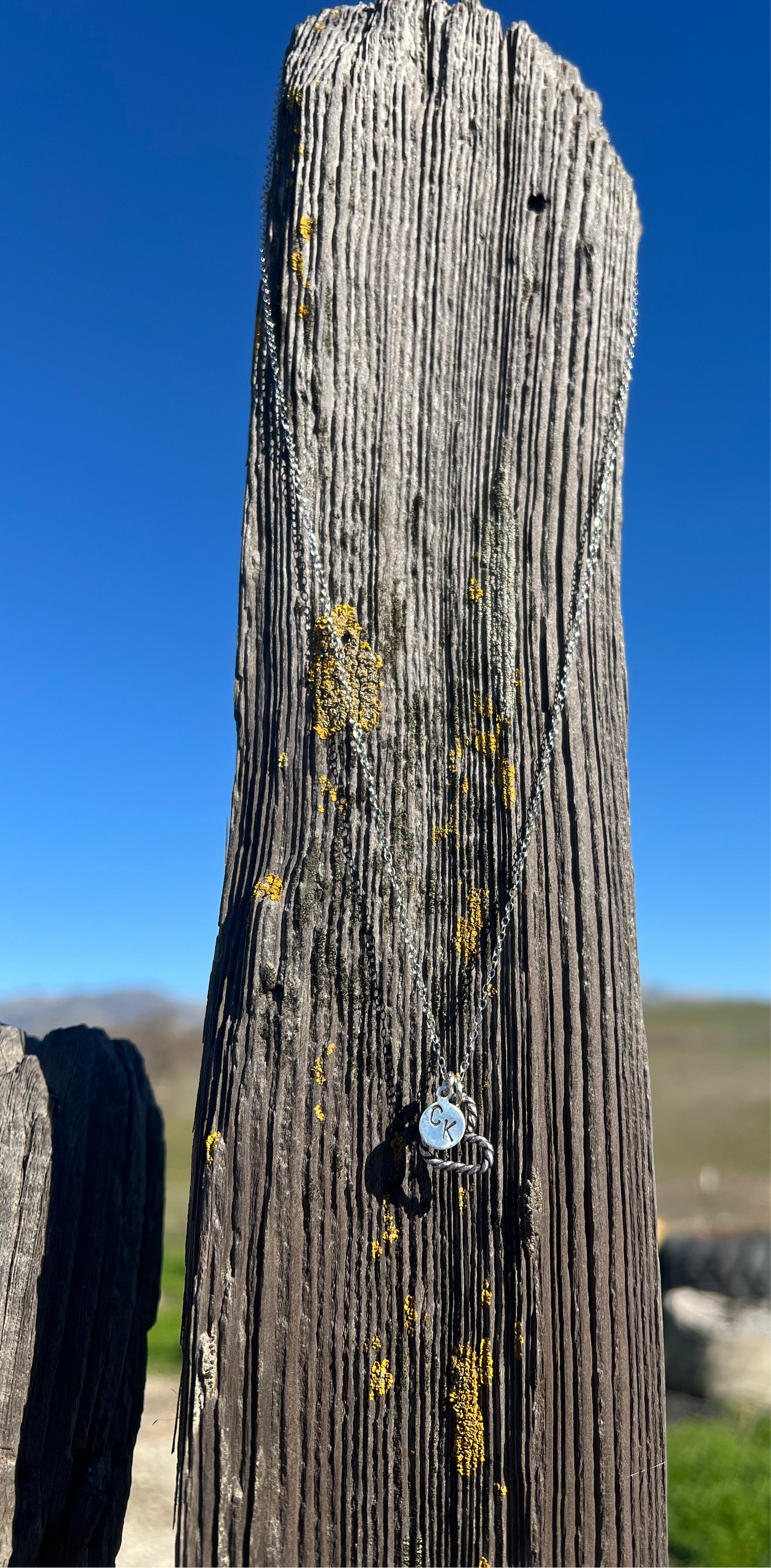 Custom Initial Necklace (single tag)