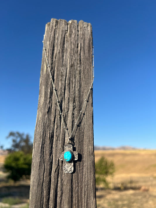 Stamped Cross Pendant