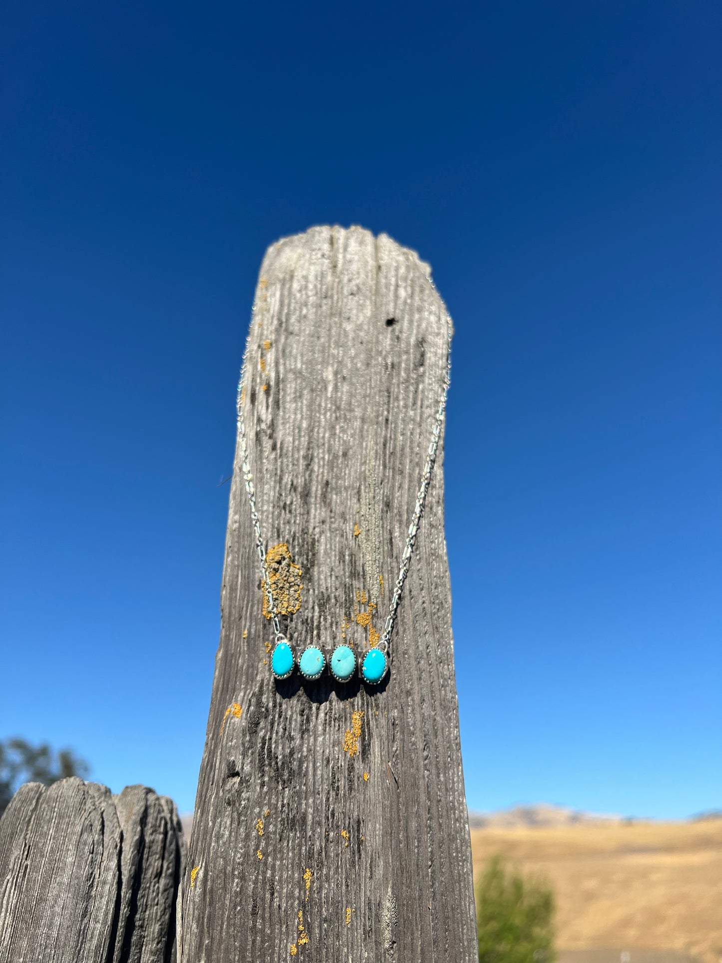 Natural Redskin Turquoise Bar