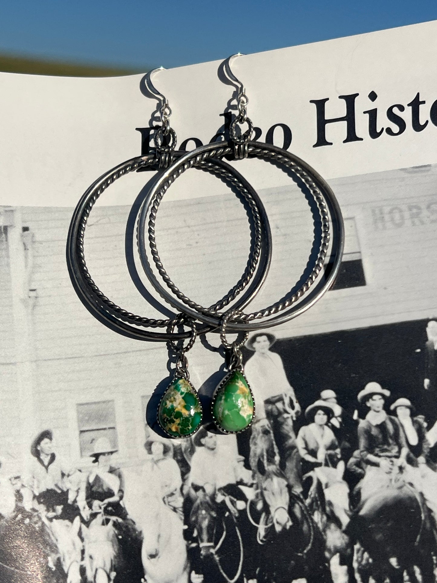 Double wrapped Rodeo History Hoops