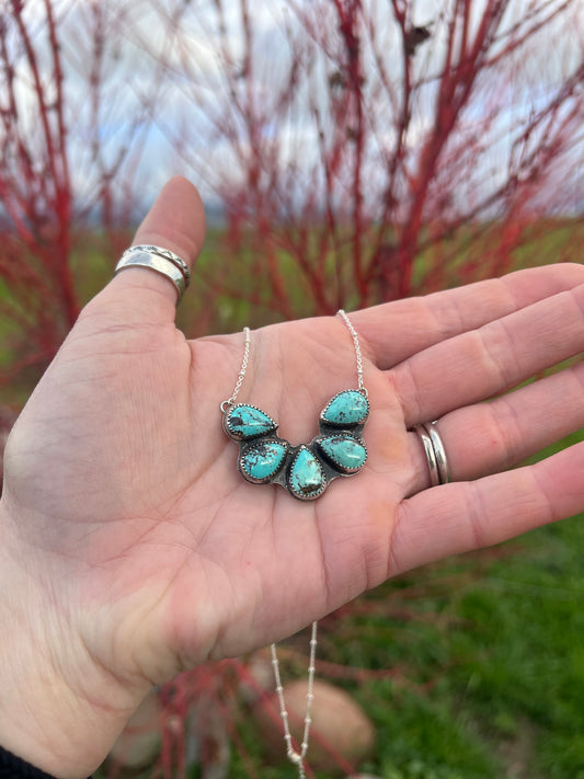 5 Stone Kingman Necklace