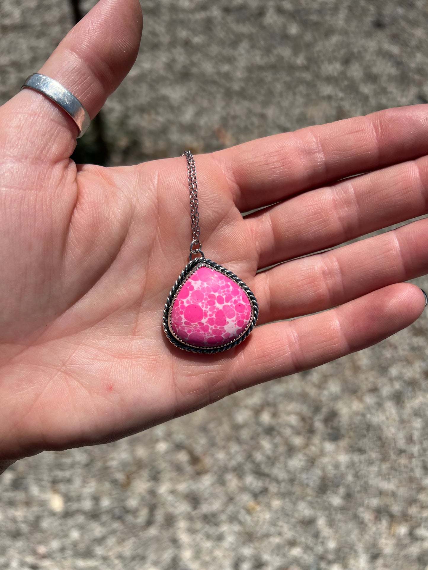 Pink Mojave Composite Necklace