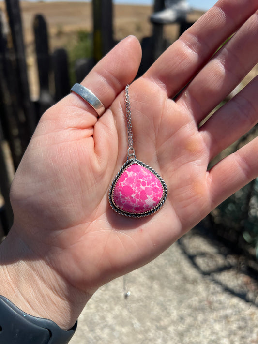 Pink Mojave Composite Necklace