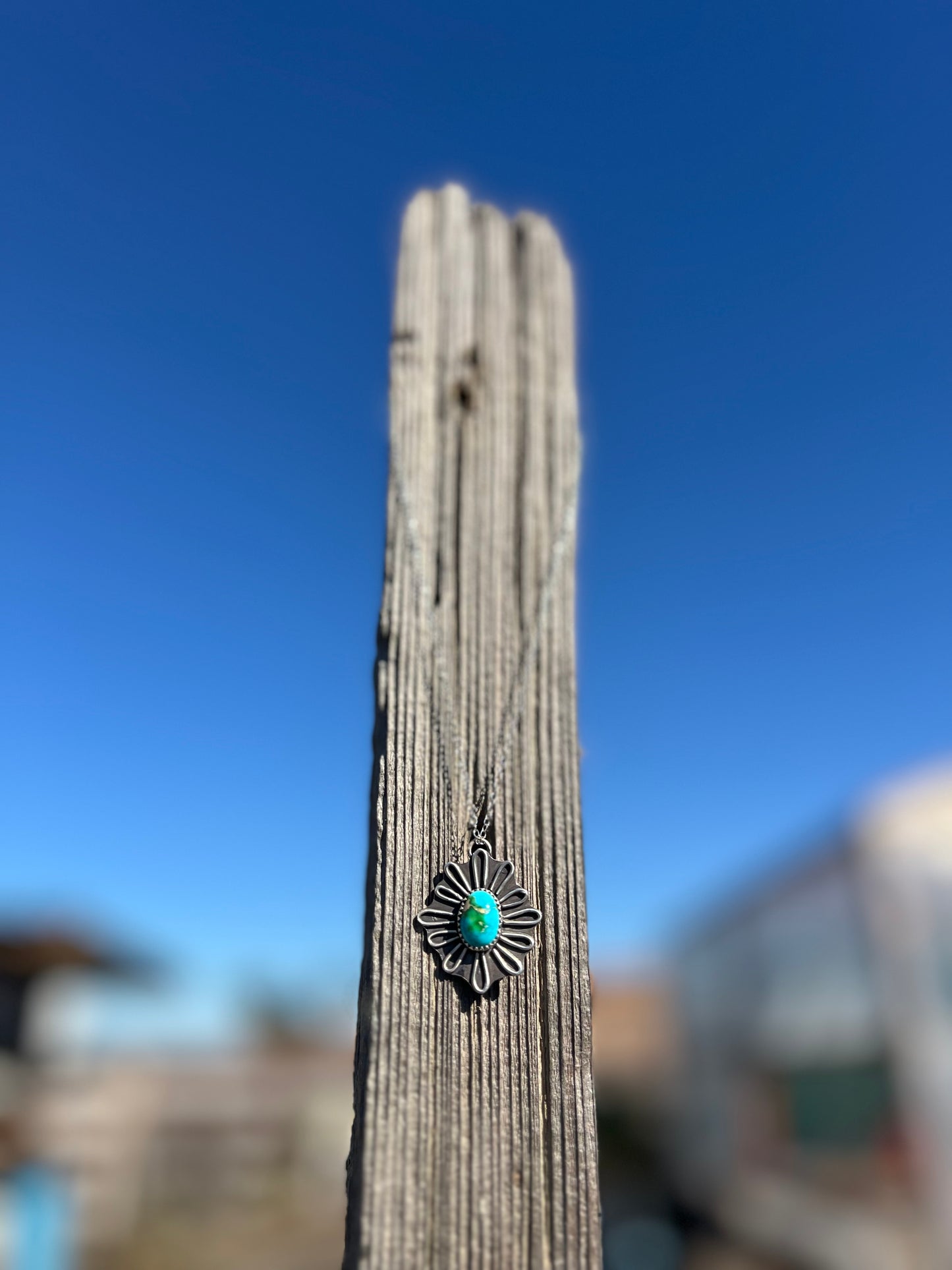 Sonoran Turquoise Flower Necklace