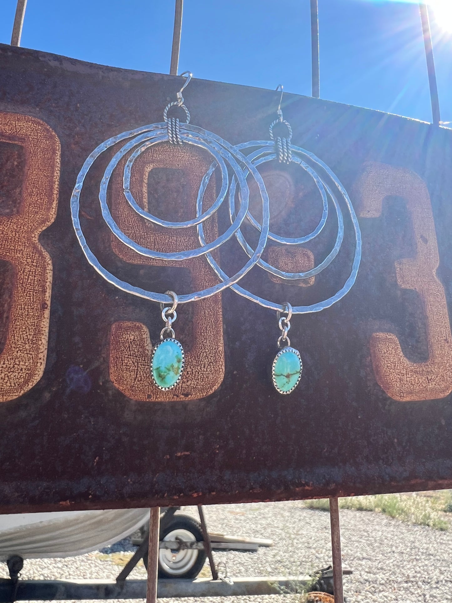 Triple Hammered Hoop