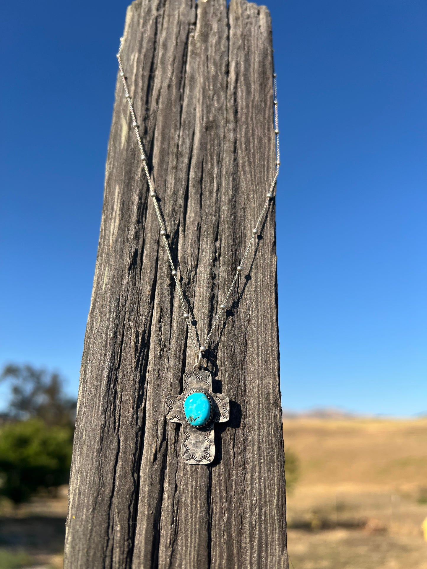 Stamped Cross Pendant