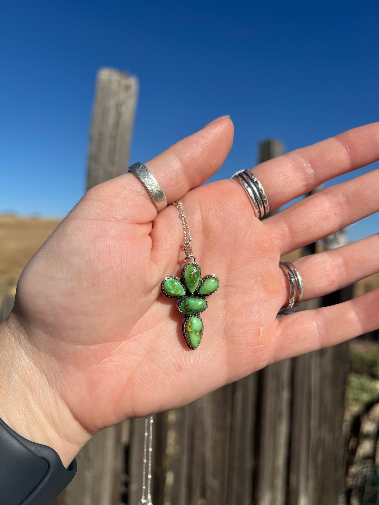 Sonoran Turquoise Cross Necklace