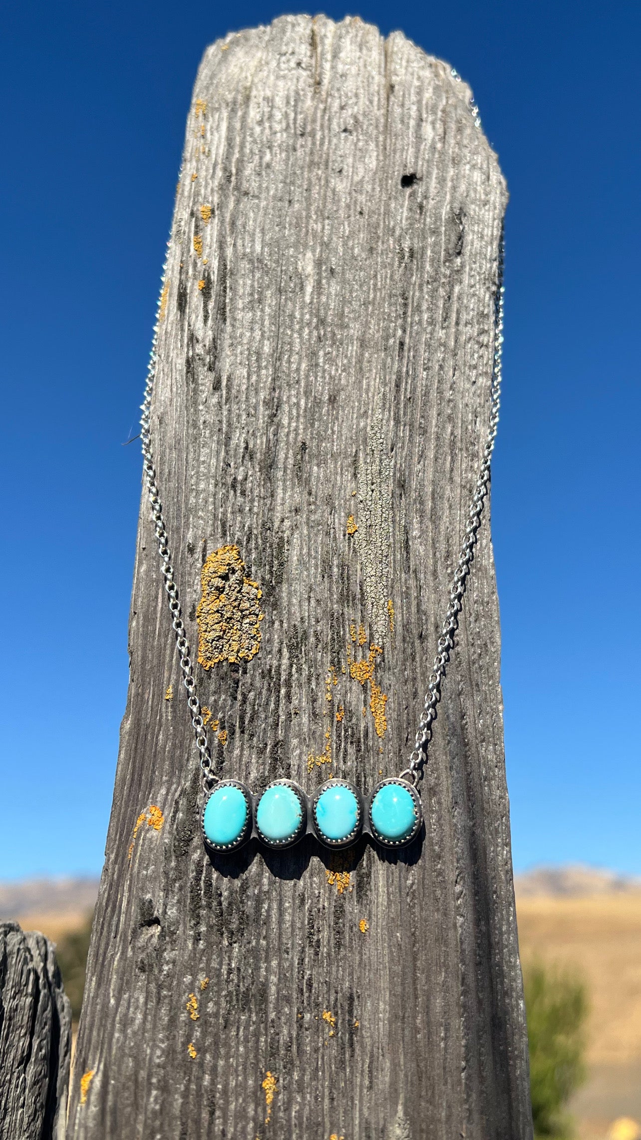 Natural Redskin Turquoise Bar