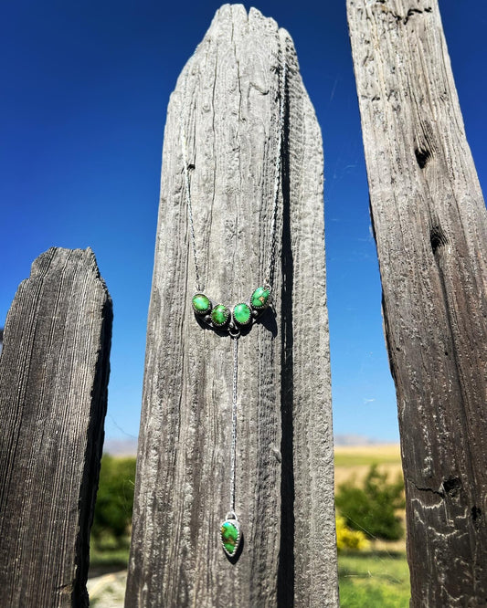 Lariat Sonoran Mountain Turquoise Necklace