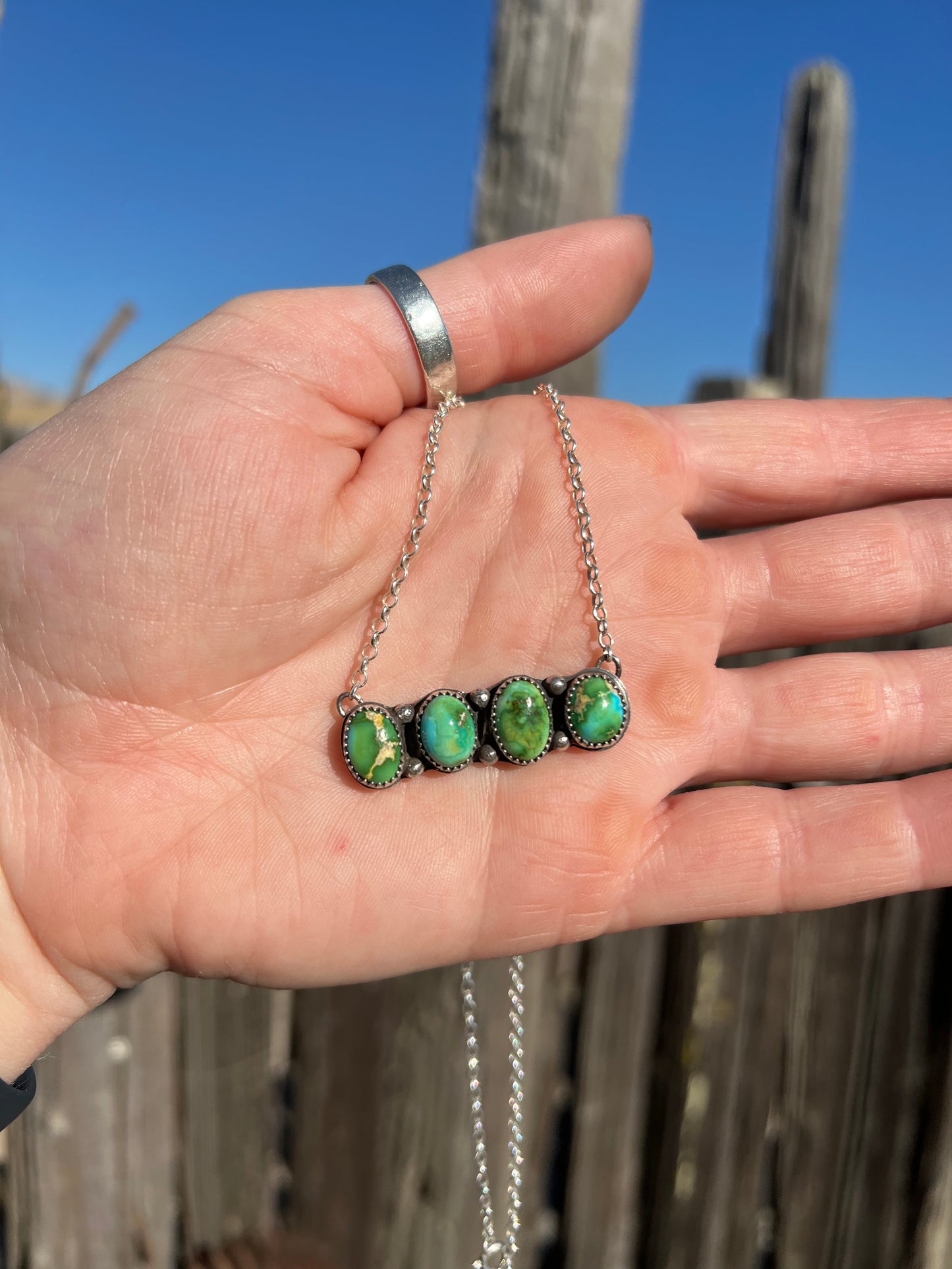 Sonoran Turquoise Bar Necklace